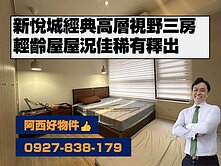新悅城經典高樓層視野三房