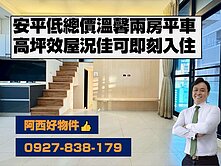 安平育平路輕屋齡兩房平車