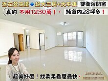 高鐵優質✨景觀大3房+平車✨双衛開窗❗屋況佳