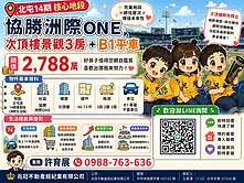 北屯正14期協勝洲際ONE次頂樓3房+平車