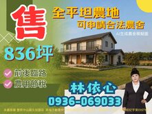 正外埔路近麗寶Outlet大面寬方正平坦農地 A
