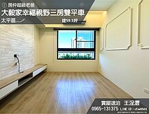 精選﹏🖋大毅家幸福視野三房雙平車