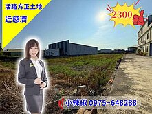 近彰化交流道．彰鹿路旁．大面寬方正農地