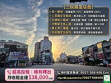 台中西區｜黃金核心｜三民路稀有大面寬｜金店面