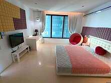 🍎高樓層32💖星空天花板✨亞灣星空景觀套房		