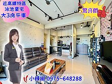 ✨找我甜甜價近高鐵D-ONE百貨✨泳池豪宅三房平車