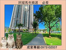 中都重劃區，前後公園❤️高樓景觀，三房平車