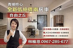 青埔高鐵站前核心。低總價兩房車。首購首選自由之丘