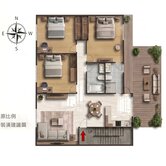北屯國小三樓大公寓｜３Ｆ公寓附大露台｜室內超大空間