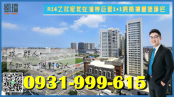 R14之我家就在漢神巨蛋1+1房高樓層捷運宅
