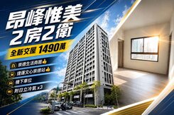 北屯｜昂峰惟美｜全新2房2衛休旅車位近崇德捷運站