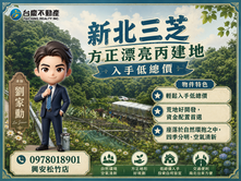 低總價入手首選．找小劉📏新北三芝｜方正丙建地🔄