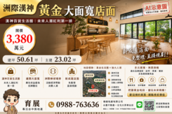 【洲際漢神黃金大面寬店面】
