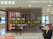 ⭐推薦⭐川悅次高樓邊間絕美水岸河景三房⭐中信永欣