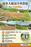 埔里大雁頂平坦農地647.78坪