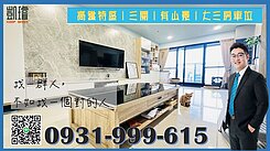 高鐵特區｜三閱｜有山景｜大三房車位