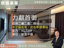 中信永欣⭐推薦⭐力麒首御河光靜謐邸名仕四房雙車