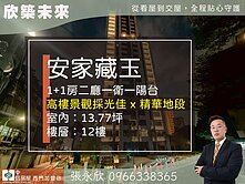 ⭐推薦⭐安家藏全新高樓景觀１＋１房⭐中信永欣