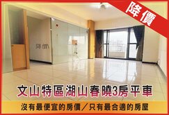 【降價】文山特區湖山春曉3房平車