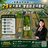 柯林路上丨近羅東、安農溪丨29米雙面路足坪農地
