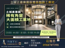 土城產業園區稀有釋出★✩雙面臨路工業地★✩