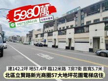 北區立賢路新光商圈57大地坪電梯店墅/住商林惠美