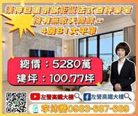 漢神巨蛋京城鉅誕法式4房平車豪邸 左營高鐵大樓