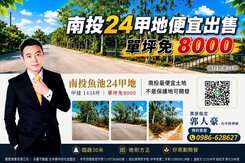 單坪免8000農+建 24甲 地勢平坦  10米路