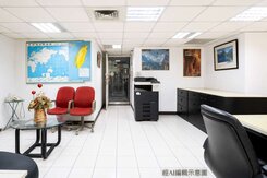 信義11米大玻璃幃幕綠意窗景辦公室