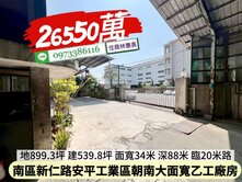 安平區安平工業區朝南大面寬乙工廠房/住商林惠美