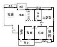春秋行館3+1房車-前後陽台-雙衛開窗-純住家