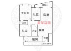藝文商圈,日昇大道,美3房車,衛浴開窗雙陽台