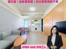 超級蛋黃區/巨蛋商圈/採光兩房兩衛平車