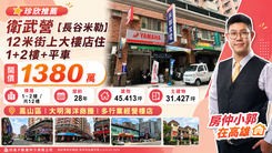 長谷米勒-衛武營12米街上店住1+2樓+平車