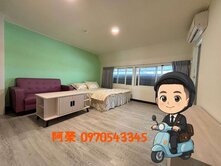 １中商圈陽台套房～電梯更新｜有廚房ｘ獨洗曬ｘ零公設