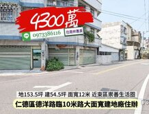 仁德區德洋路10米路建地廠住辦/住商林惠美