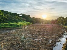三芝桐花步道大坑溪畔涓涓流水鄰路土地資材室等您買單