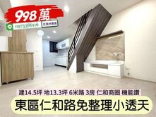 東區仁和路低總價朝北免整理小透天/住商林惠美