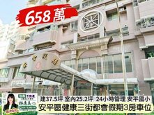 安平區健康三街都會假期陽台進出3房車位/住商林惠美