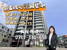 【巨蛋商圈】浤圃星潮Style 2改1房＋車位