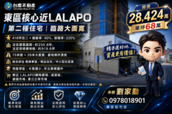 小劉推🏙️東區核心｜近 LALAPO大面寬二建地