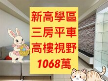 新高學區✨｜高樓視野｜三房平車｜室內26坪💥