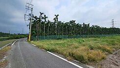 近竹田交流道重劃農地前後臨路地型方正