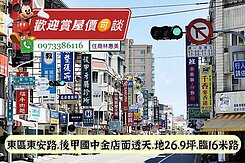 東區東安路後甲國中臨16米路店面透天/住商林惠美