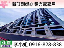 玉娥破億團隊/新莊副都心稀有露臺戶3房+車位