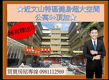 近文山特區健身超大空間公寓5+頂加