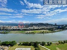 日健闊面河景無敵大三房平面車