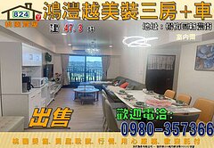 📍 鴻灃越裝潢三房車・採光視野佳・格局方正