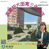 高鐵超大面寬三角窗店王|附4個機械車位