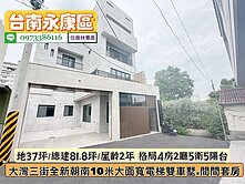 永康區大灣三街全新10米大面寬大地坪朝南電梯雙車墅